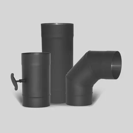 Купить чёрный дымоход Дарко толщиной 2 мм